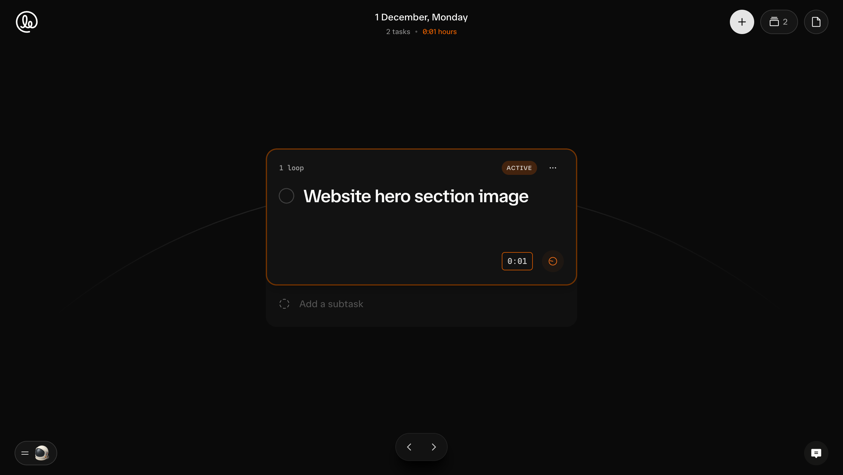 Loop Tasker Laptop screenshot